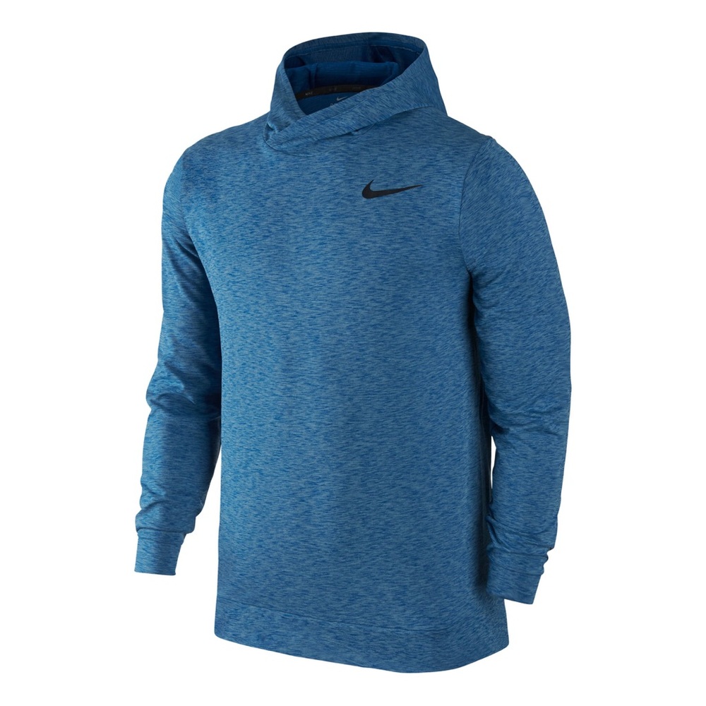 Mens Nike Dri-fit Long-Sleeve Hoodie/Shirt. Size Medium. Blue.